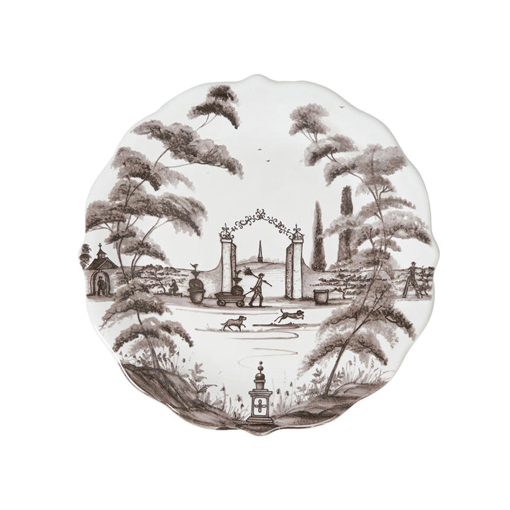 Country Estate Party Plate Assorted Set/4 - Flint Grey