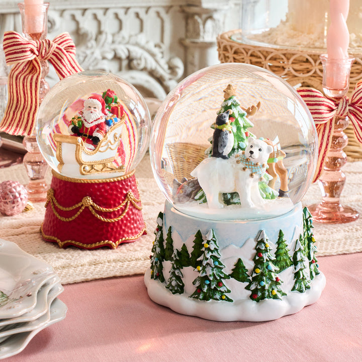 Berry &amp; Thread North Pole Animal Snow Globe
