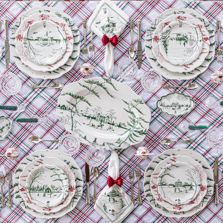 Country Estate Winter Frolic Charger/Platter - Evergreen