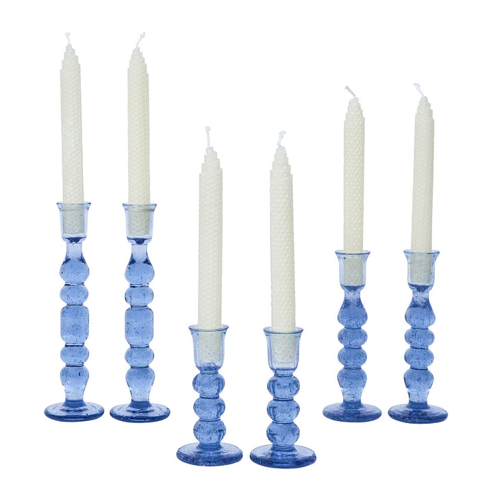 Provence 9" Candlestick set/2 - Chambray
