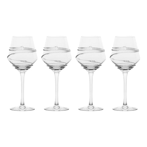 Chloe White Wine Glass Set/4