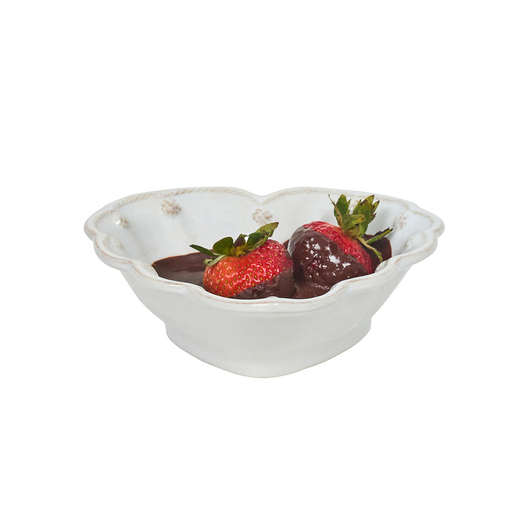 Berry &amp; Thread 6.5" Heart Bowl - Whitewash