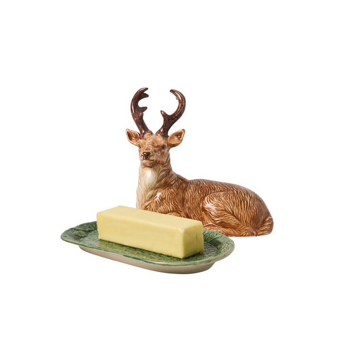 Forest Walk Stag Butter Dish - Multi