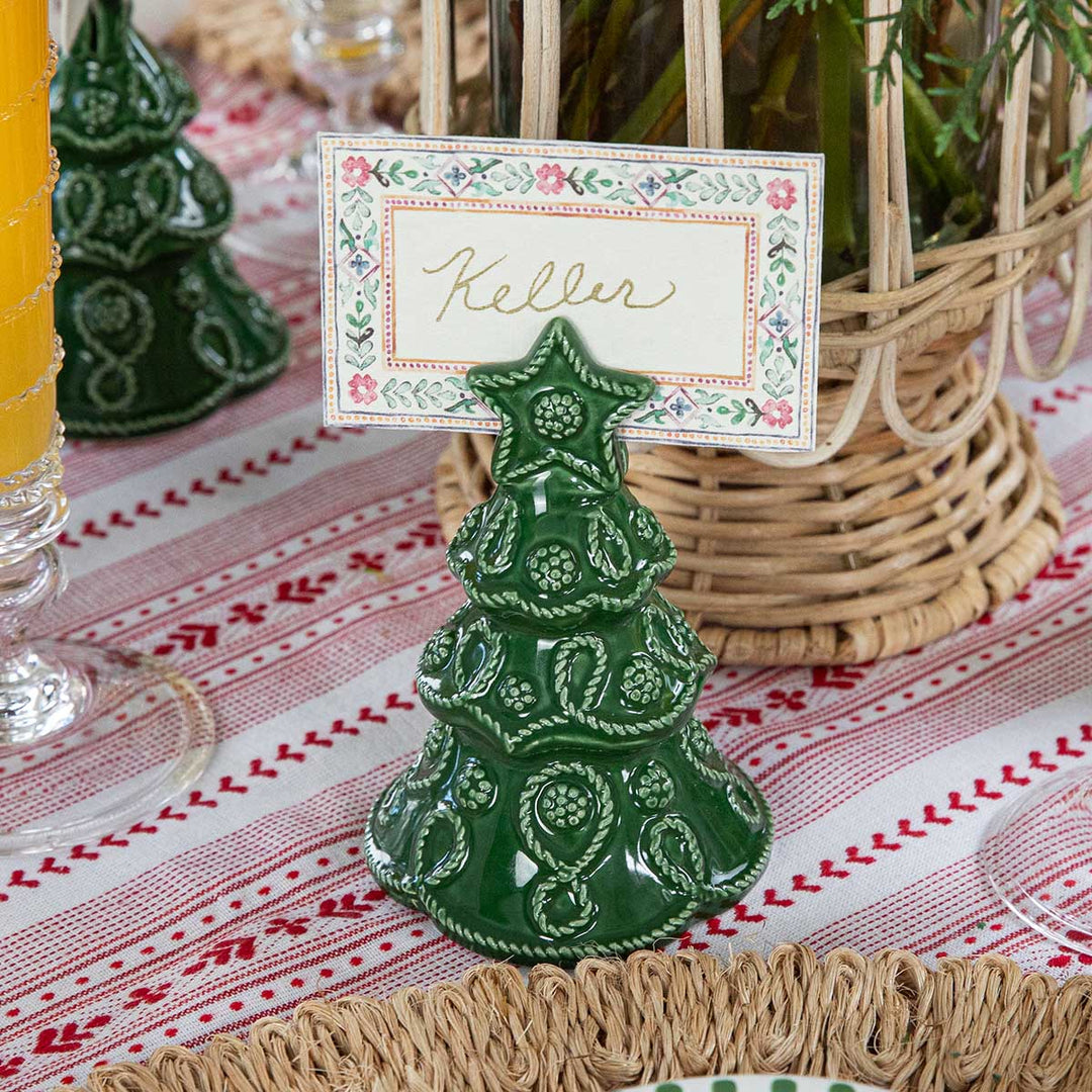 Berry &amp; Thread Tree Place Card Holder Set/4 - Basil