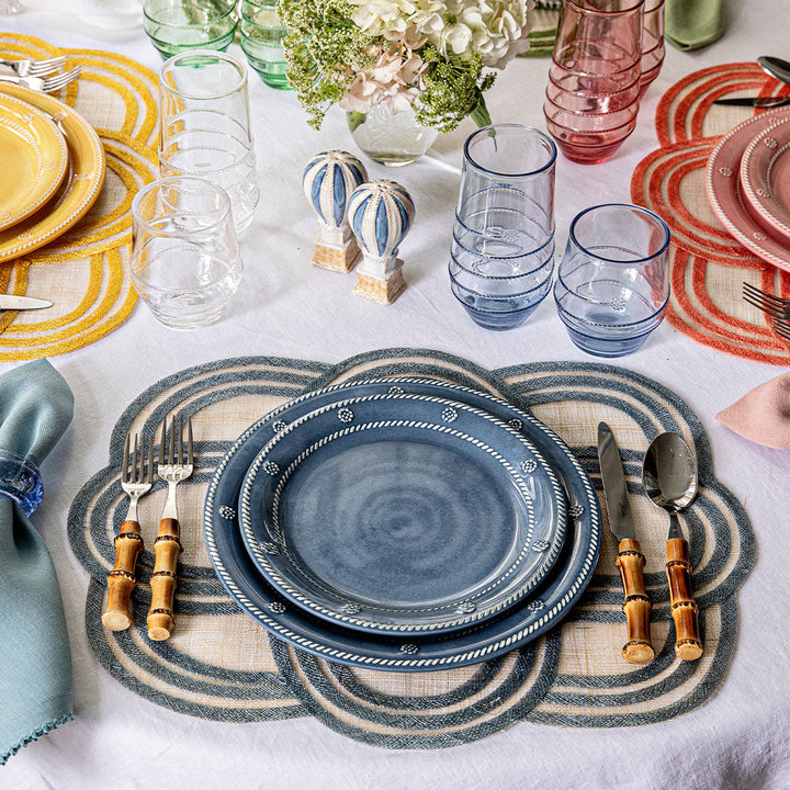 Scallop Stripe Placemat - Chambray