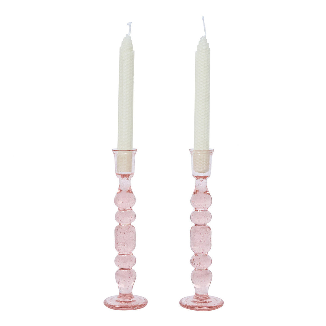 Provence 9" Candlestick Set/2 - Blush