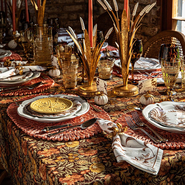 Willa 60" x 120" Tablecloth - Amber