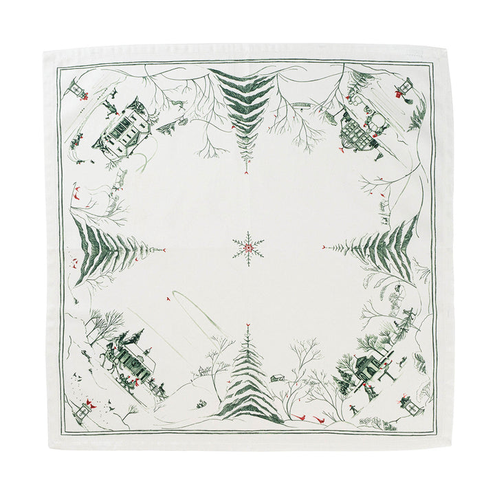 Country Estate Winter Frolic Napkin Set/4 - Evergreen