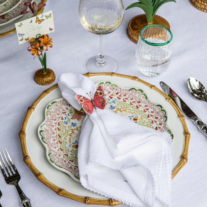 Meadow Walk Tiger Lily Place Card Holder - Orange