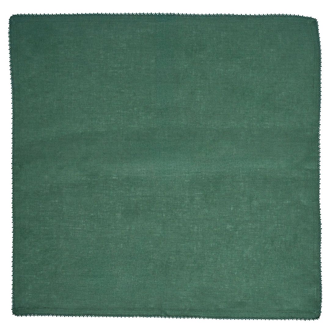 Berry Scallop Napkin Set/4 - Evergreen