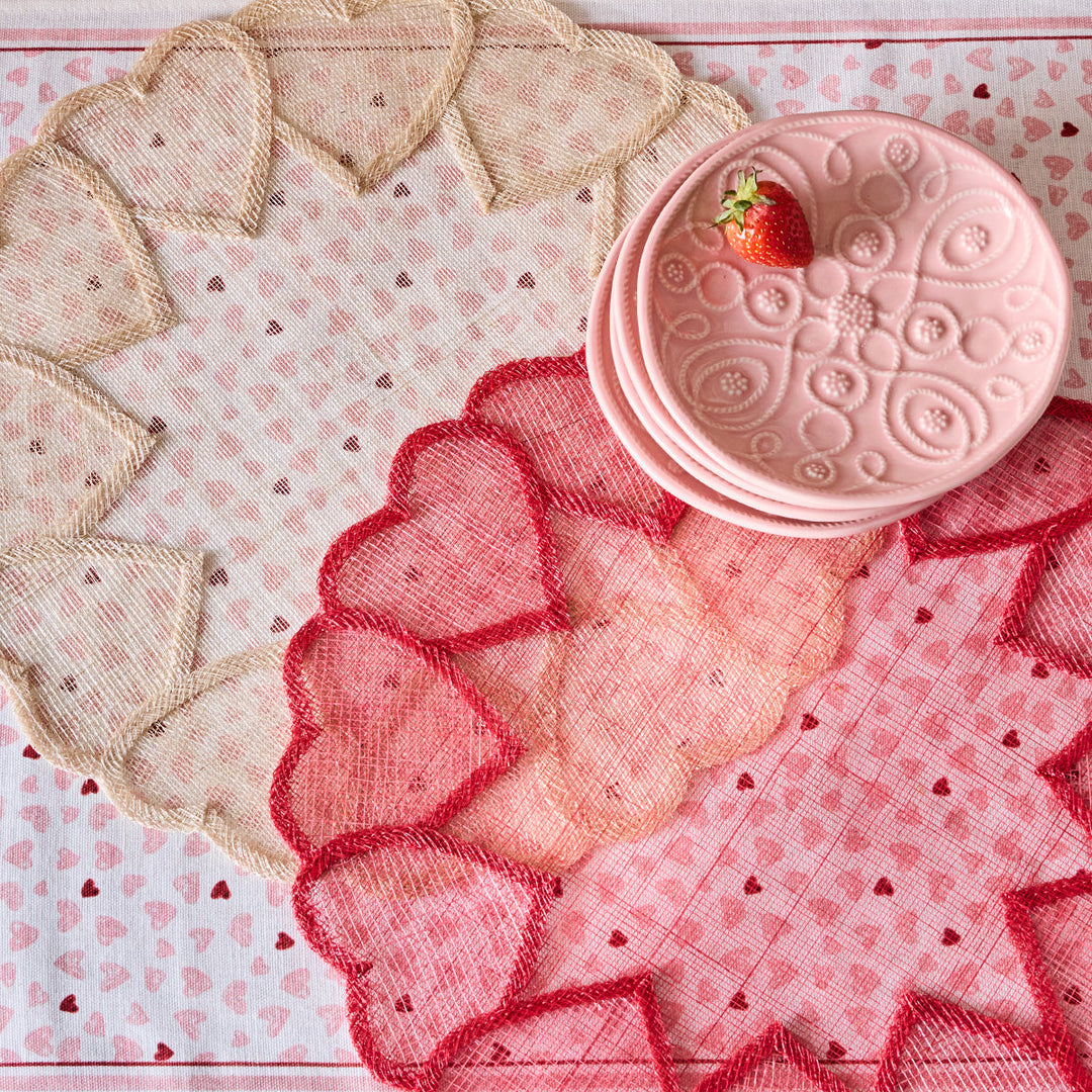 Heart Placemat - Natural