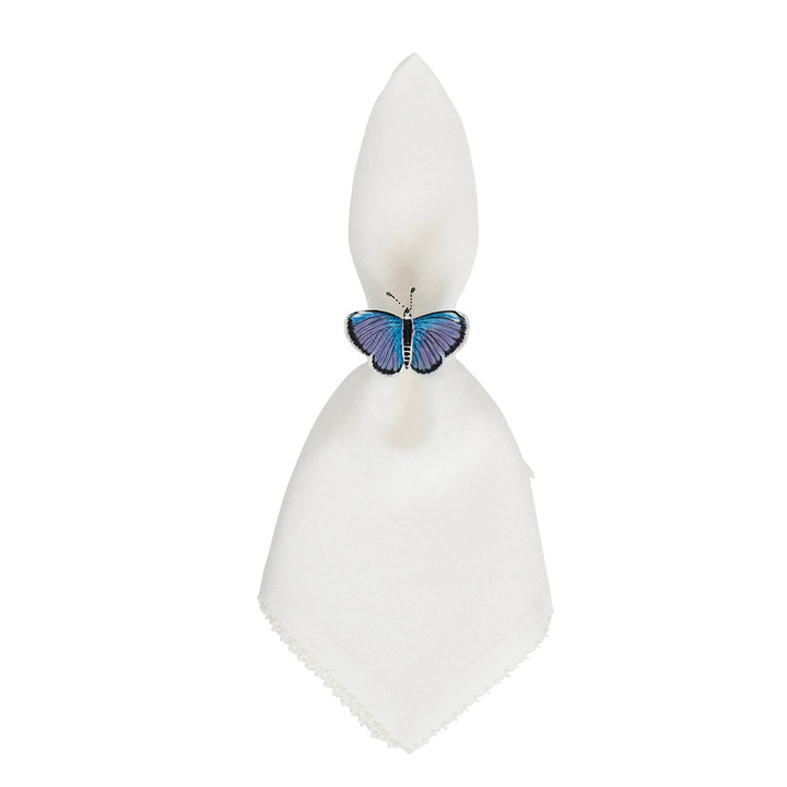 Meadow Walk Butterfly Napkin Ring Assorted Set/4 - Multi