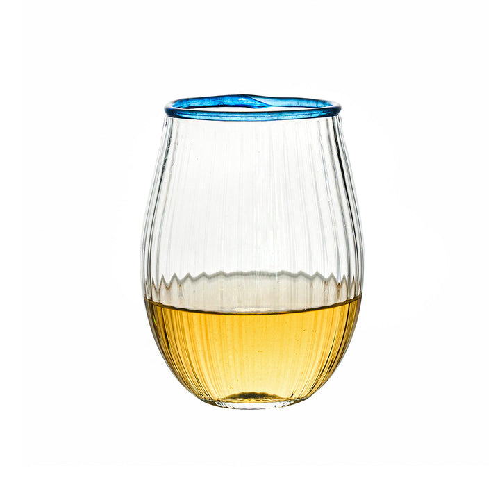 Nell Stemless Wine Glass - Chambray