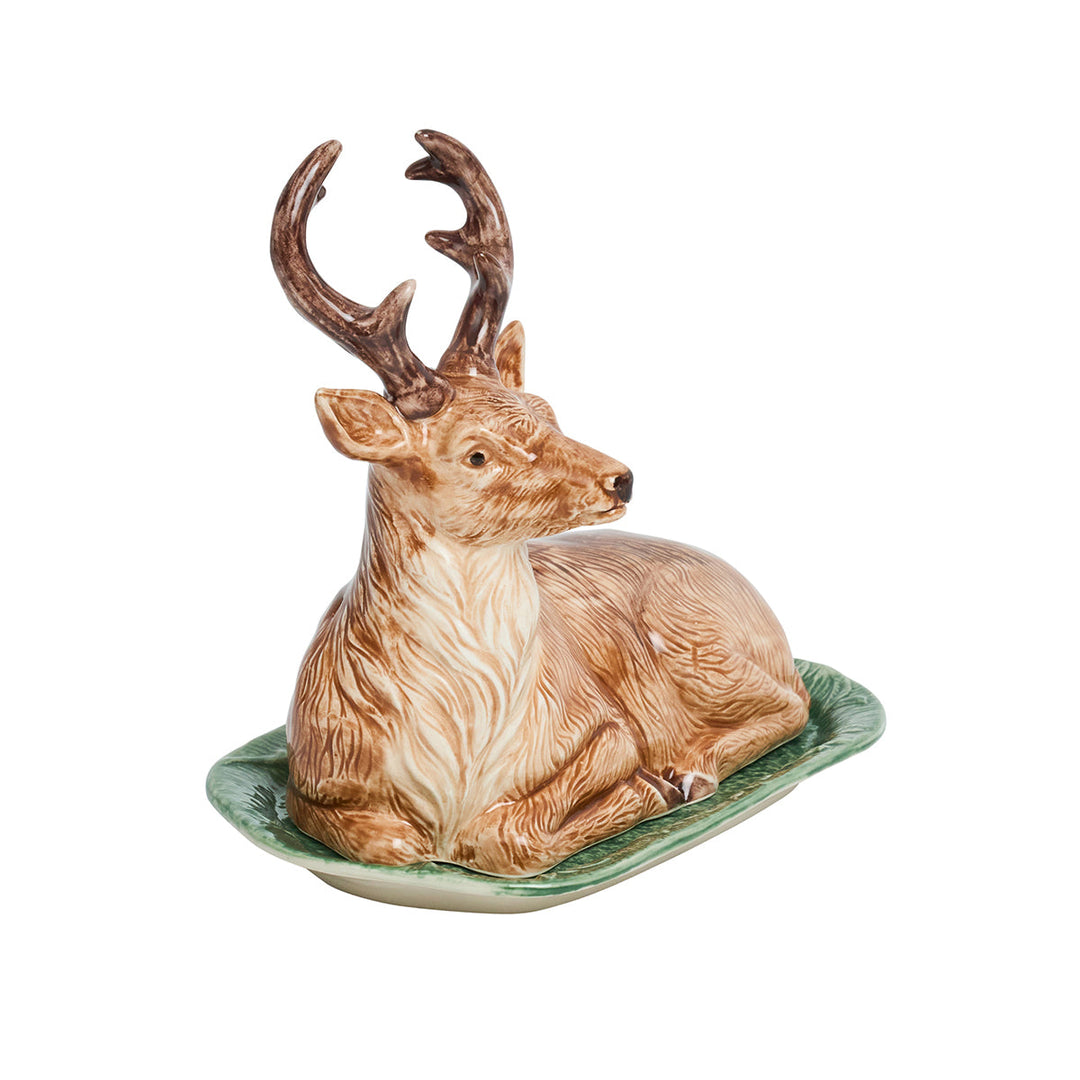 Forest Walk Stag Butter Dish - Multi