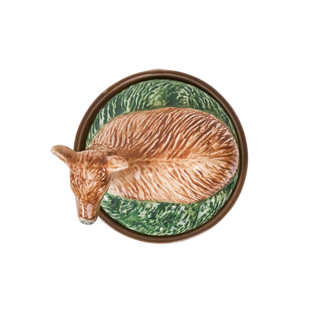 Forest Walk Deer Bowl with Lid - Multi