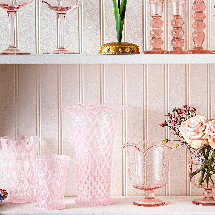 Trellis Large Tumbler - Blush