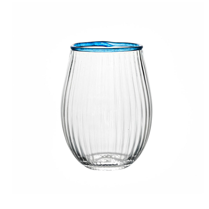 Nell Stemless Wine Glass Assorted Set/4 - Multi