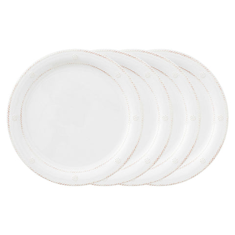 Berry & Thread Melamine Dinner Plate Set/4 - Whitewash