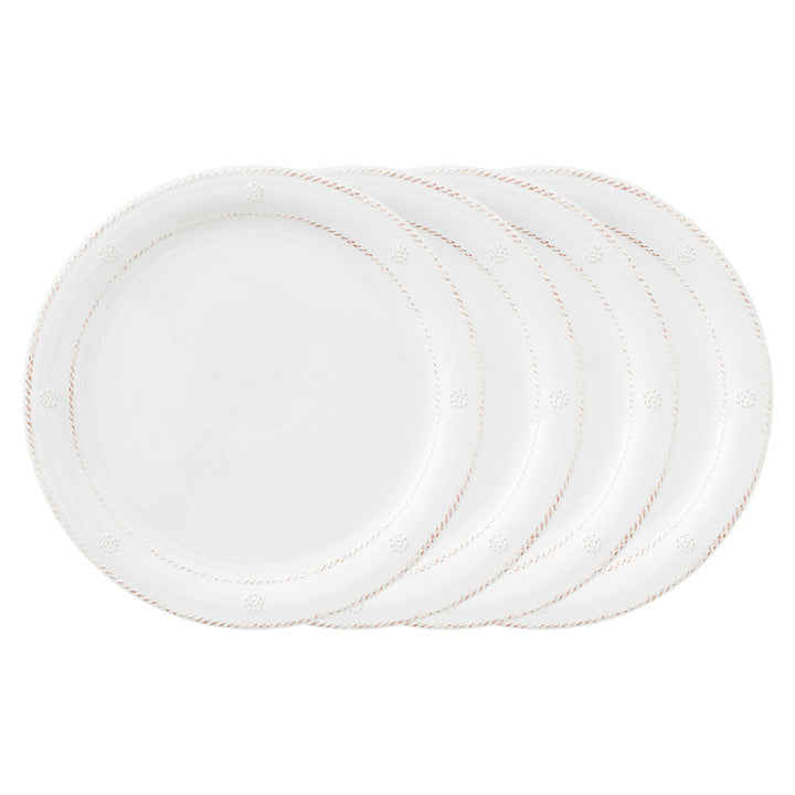 Berry & Thread Melamine Dinner Plate Set/4 - Whitewash