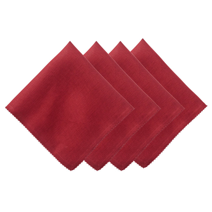 Berry Scallop Napkin Set/4 - Ruby