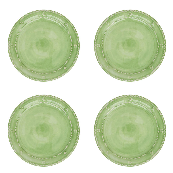Berry &amp; Thread Melamine Dessert/Salad Plate Set/4 - Seagrass