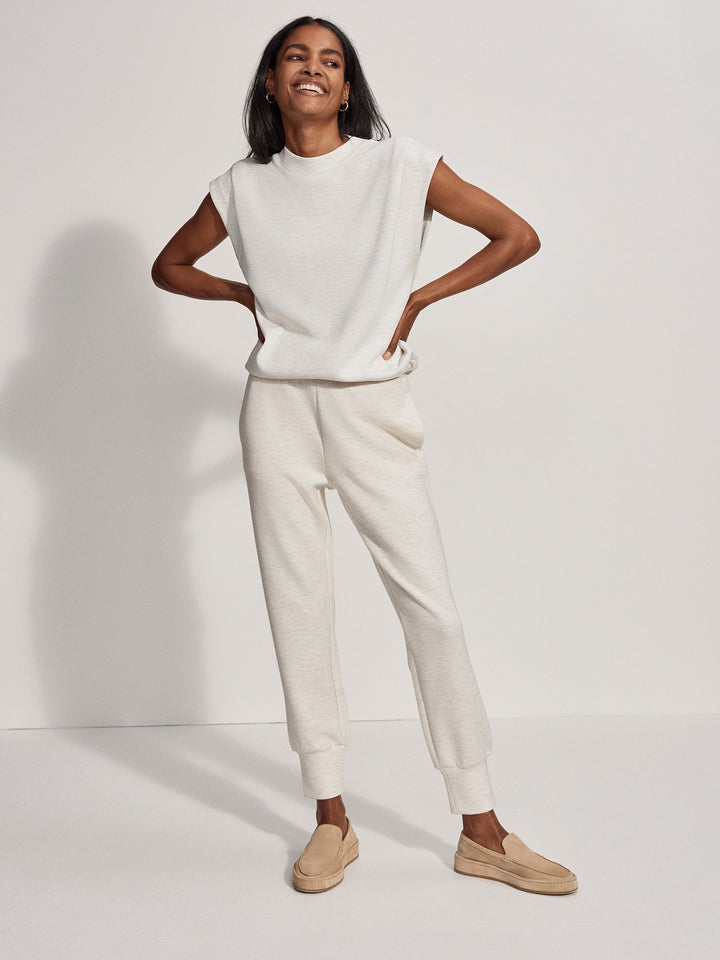 Otis Sleeveless Sweat (Ivory Marl)