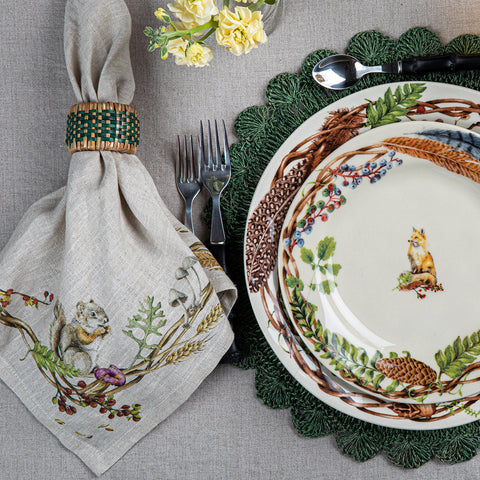 Forest Walk Animal Napkin Set/4