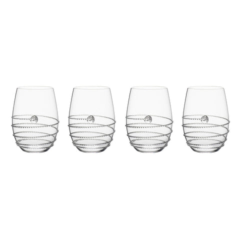 Amalia Stemless White Wine Glass Set/4