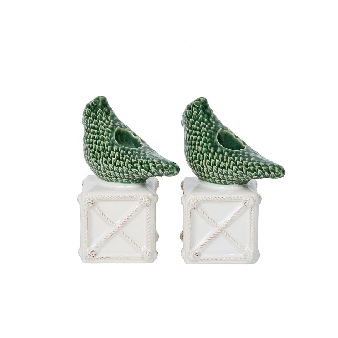 Berry &amp; Thread Bird Topiary Candlestick Set/2 - Multi