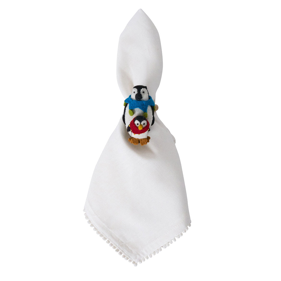 Berry & Thread North Pole Animal Napkin Ring Assorted Set/4