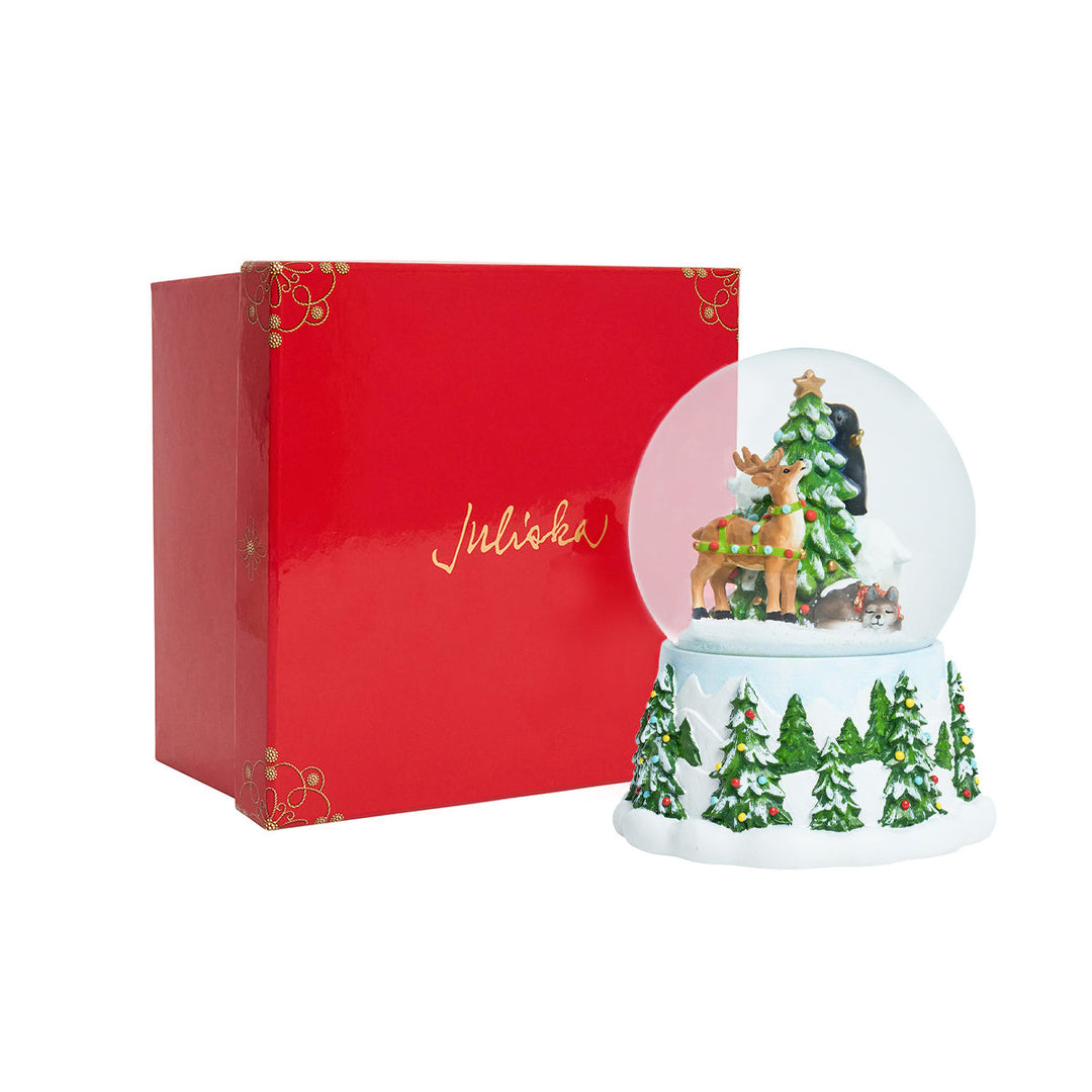 Berry &amp; Thread North Pole Animal Snow Globe
