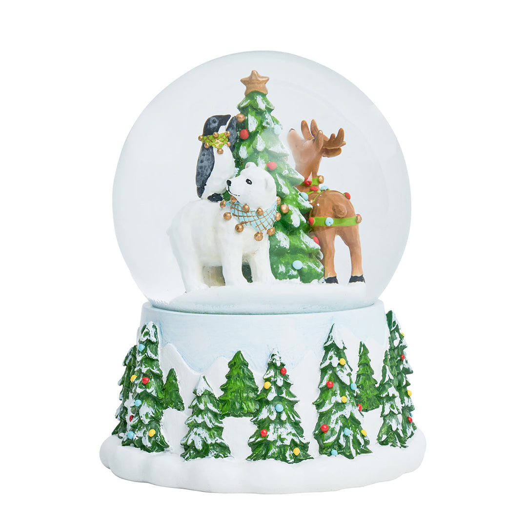 Berry &amp; Thread North Pole Animal Snow Globe