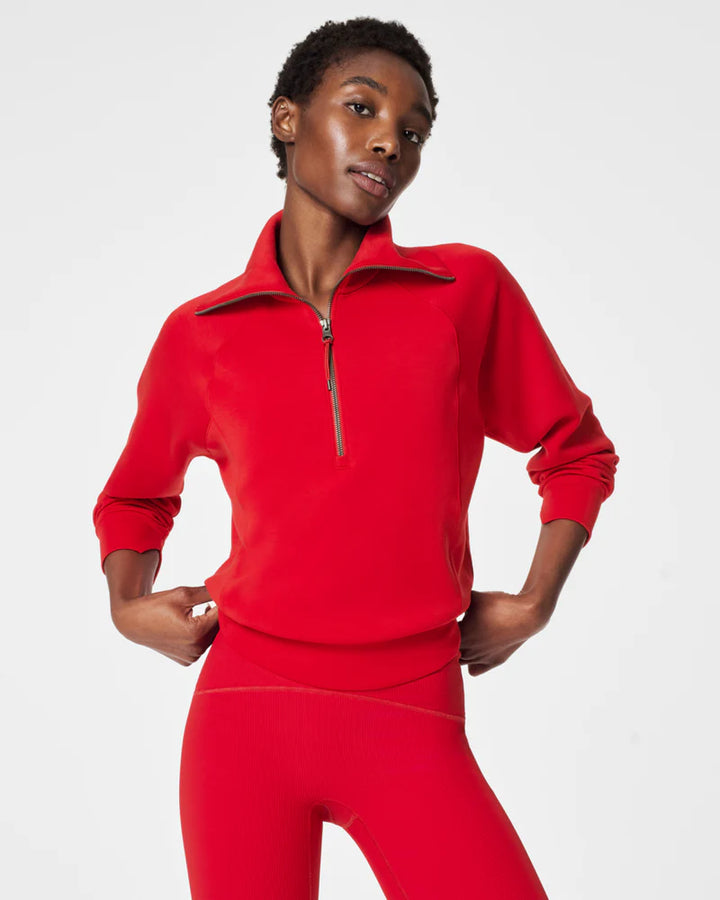 Spanx® Airessentials Half Zip (Spanx Red)