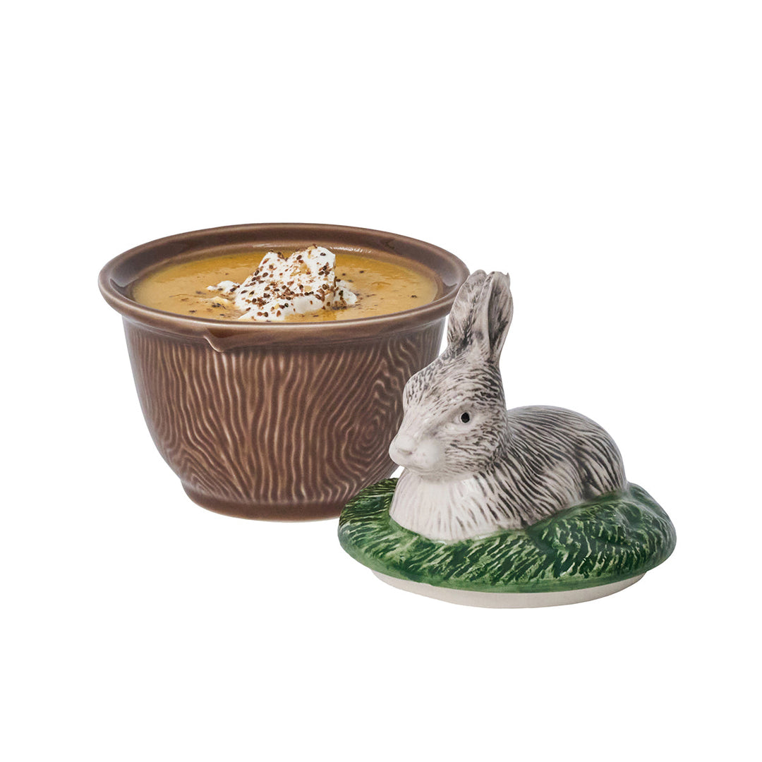 Forest Walk Rabbit Bowl with Lid - Multi