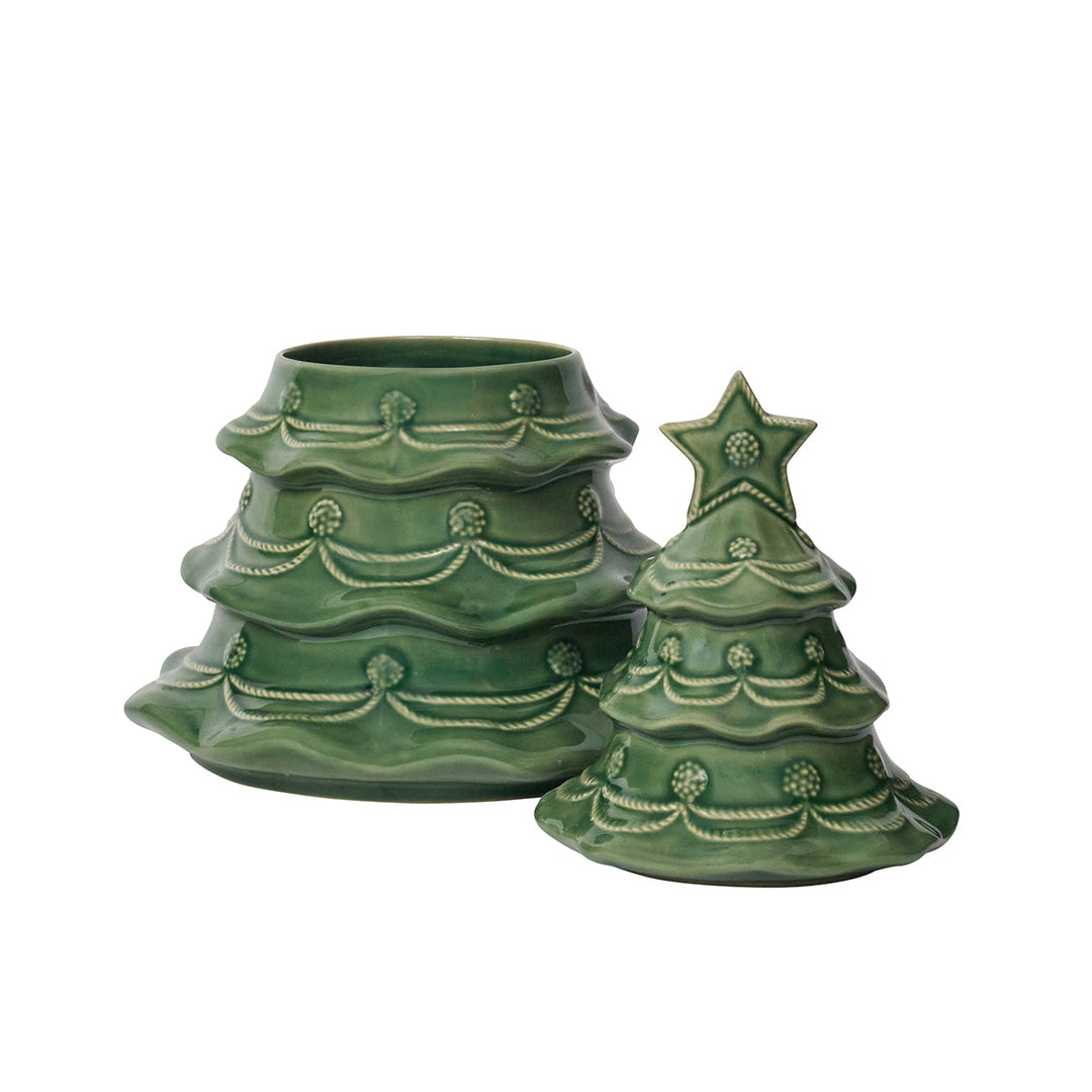Berry &amp; Thread Christmas Tree Cookie Jar - Basil