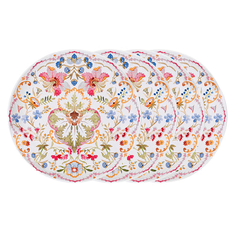 Sofia Melamine Dinner Plate Set/4 - Multi