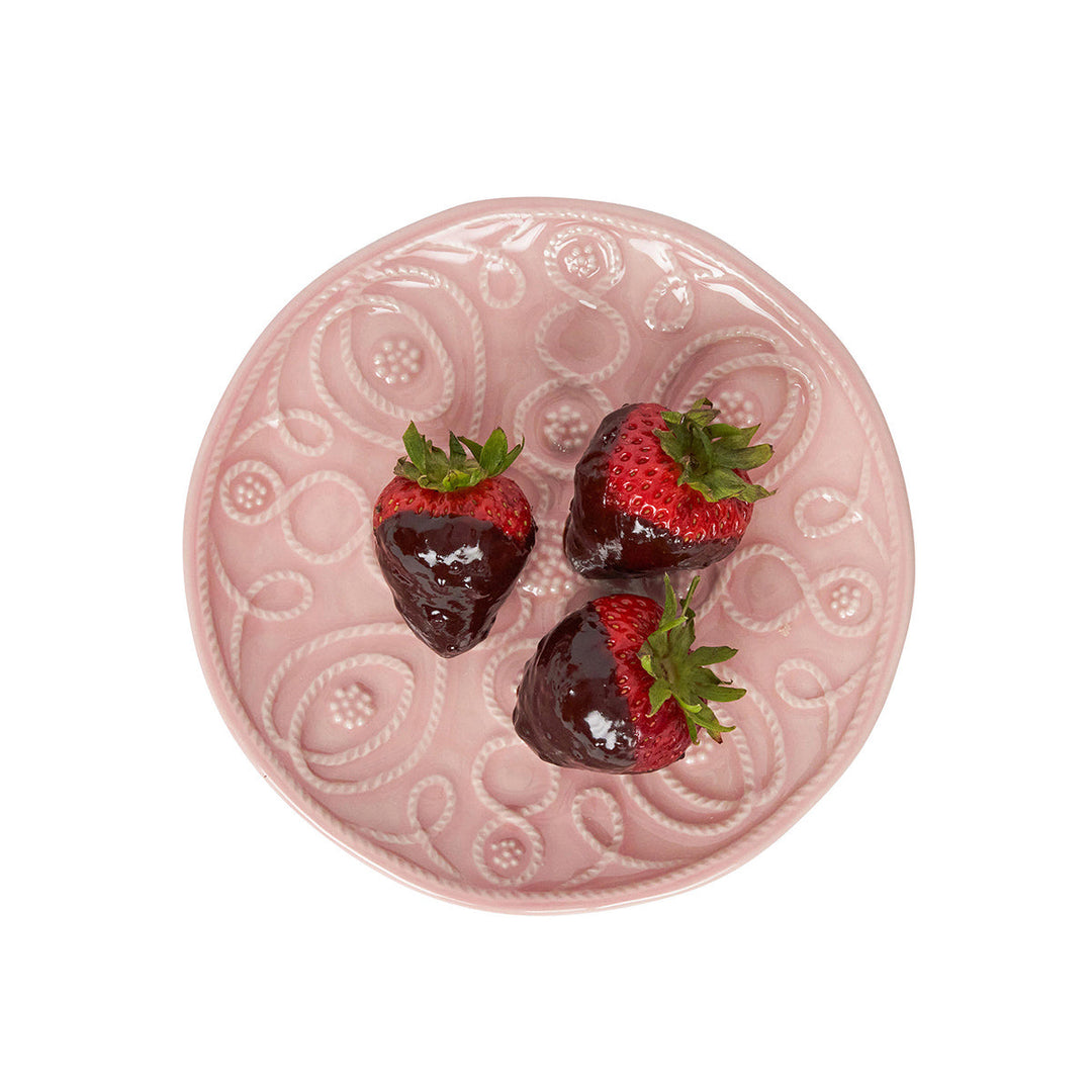 Jardins Du Monde Side/Cocktail Plate Assorted Set/4 - Blush