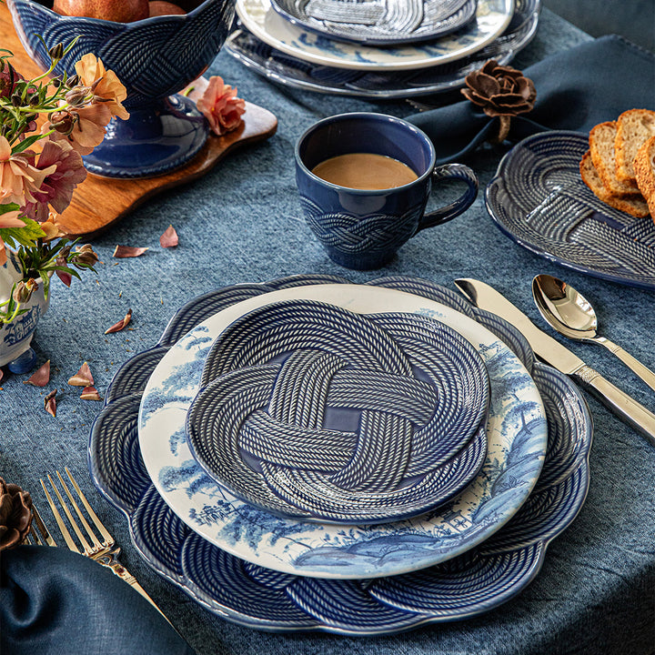 Le Panier Mystic Knot Dessert/Salad Plate - Denim