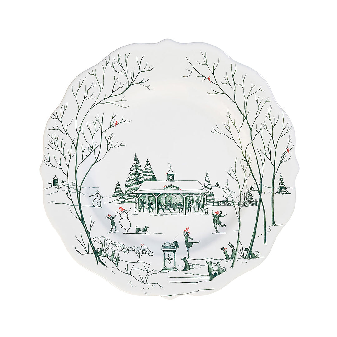 Country Estate Winter Frolic 4pc Place Setting - Evergreen