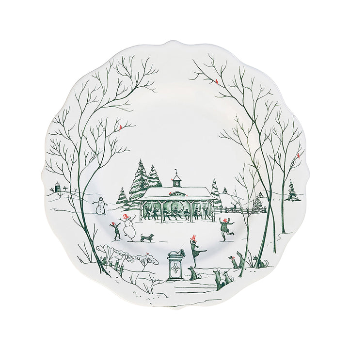 Country Estate Winter Frolic 4pc Place Setting - Evergreen