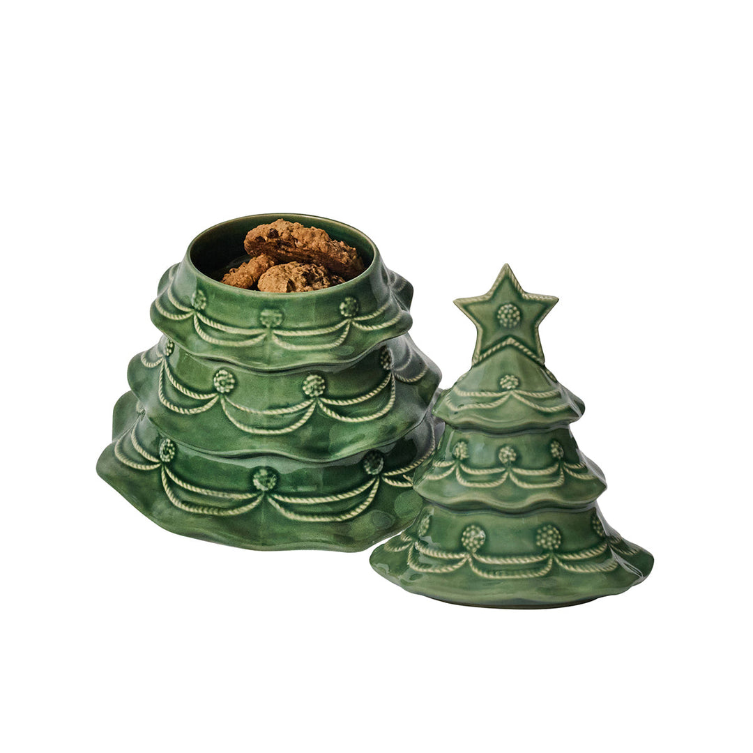 Berry &amp; Thread Christmas Tree Cookie Jar - Basil