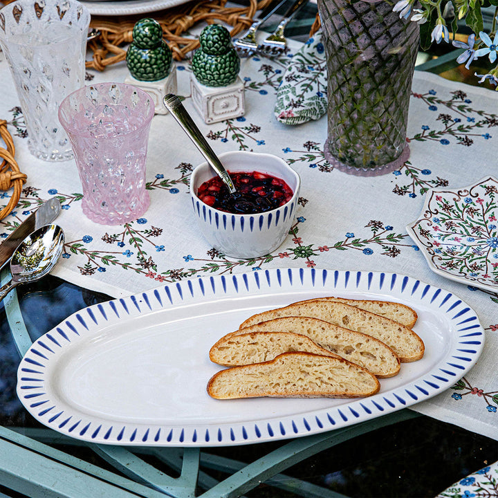 Sitio Stripe Ramekin - Delft Blue