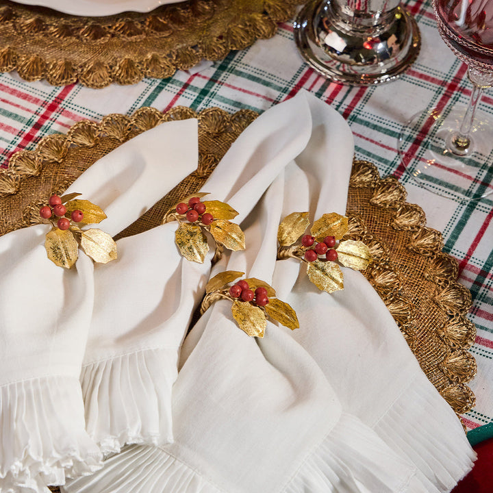 Mademoiselle Napkin Set/4 - White