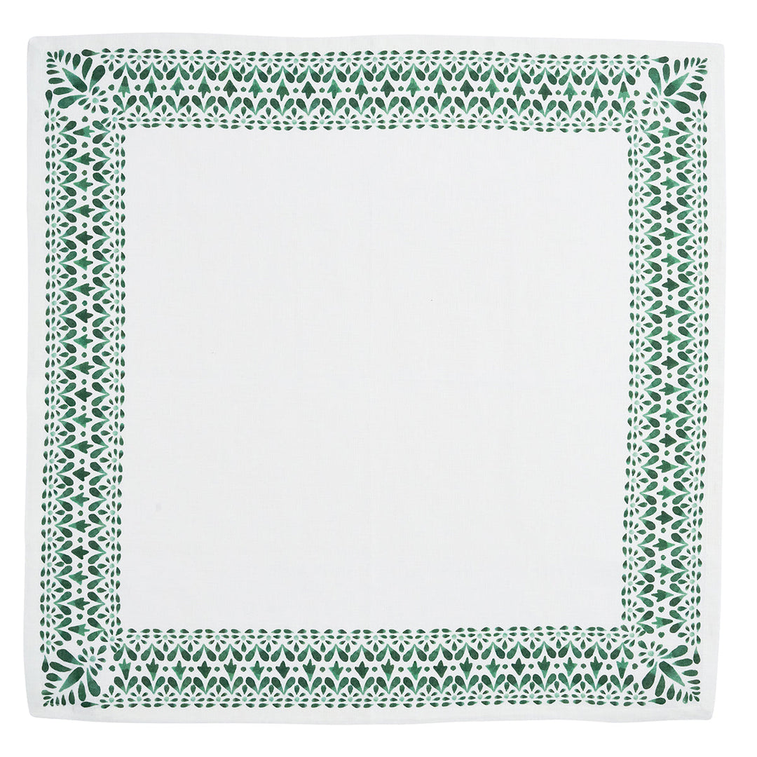 Iberian Border Napkin Set/4 - Evergreen