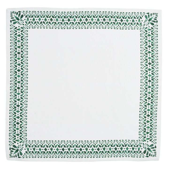 Iberian Border Napkin Set/4 - Evergreen