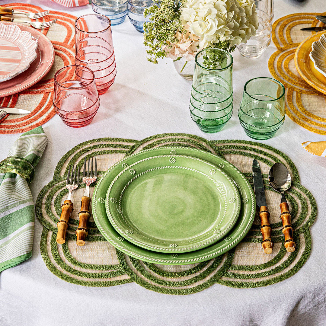 Scallop Stripe Placemat - Seagrass