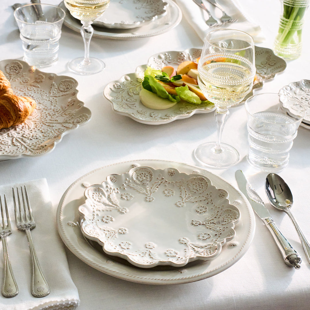Berry &amp; Thread Thistle Dessert/Salad Plate - Whitewash