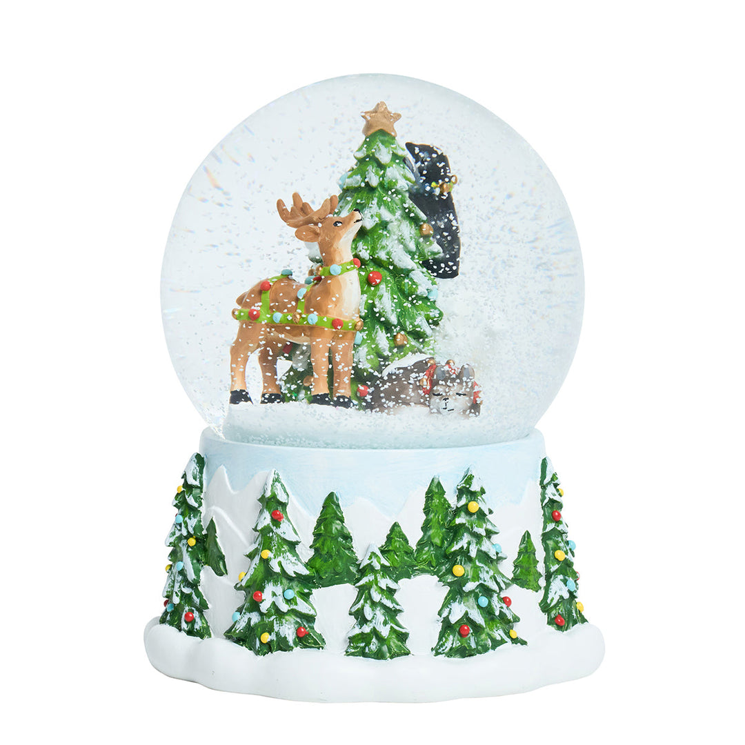 Berry &amp; Thread North Pole Animal Snow Globe