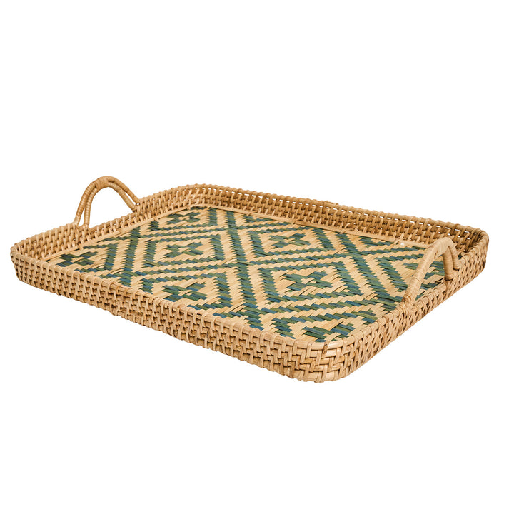 Villa Seville 18" Tray - Chambray
