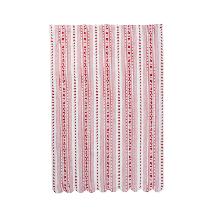 Villa Stripe Kitchen Towel Set/2 - Ruby